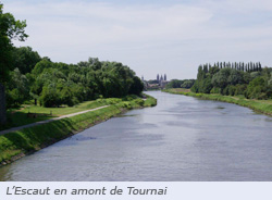 L'Escaut en amont de Tournai